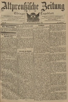 Altpreussische Zeitung, Nr. 20 Freitag 24 Januar 1902, 54. Jahrgang