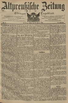 Altpreussische Zeitung, Nr. 26 Freitag 31 Januar 1902, 54. Jahrgang