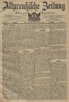 Altpreussische Zeitung, Nr. 28 Sonntag 2 Februar 1902, 54. Jahrgang
