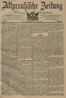 Altpreussische Zeitung, Nr. 31 Donnerstag 6 Februar 1902, 54. Jahrgang