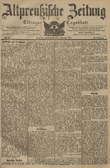 Altpreussische Zeitung, Nr. 33 Sonnabend 8 Februar 1902, 54. Jahrgang
