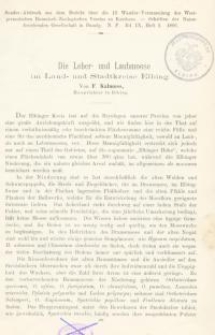 Die Leber- und Laubmoose im Land- und Stadtkreise Elbing