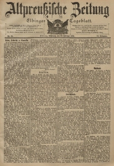 Altpreussische Zeitung, Nr. 48 Mittwoch 26 Februar 1902, 54. Jahrgang