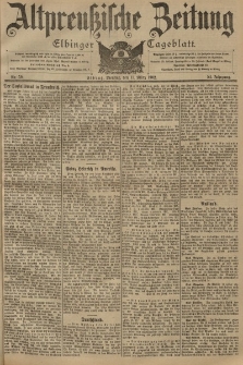 Altpreussische Zeitung, Nr. 59 Dienstag 11 März 1902, 54. Jahrgang