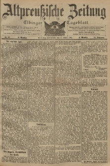 Altpreussische Zeitung, Nr. 63 Sonnabend 15 März 1902, 54. Jahrgang