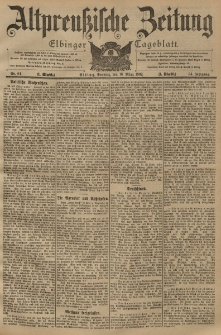 Altpreussische Zeitung, Nr. 64 Sonntag 16 März 1902, 54. Jahrgang