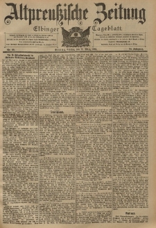 Altpreussische Zeitung, Nr. 68 Freitag 21 März 1902, 54. Jahrgang