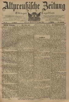 Altpreussische Zeitung, Nr. 70 Sonntag 23 März 1902, 54. Jahrgang