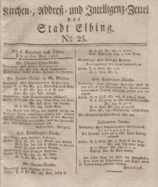 Kirchenzettel der Stadt Elbing, Nr. 25, 27 Mai 1827