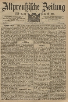 Altpreussische Zeitung, Nr. 77 Donnerstag 3 April 1902, 54. Jahrgang