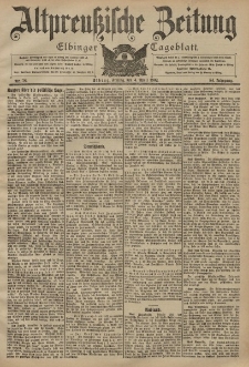 Altpreussische Zeitung, Nr. 78 Freitag 4 April 1902, 54. Jahrgang