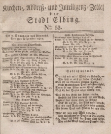 Kirchenzettel der Stadt Elbing, Nr. 53, 9 Dezember 1827