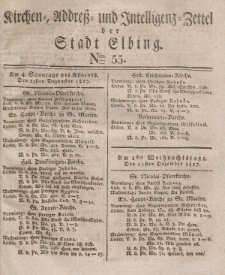 Kirchenzettel der Stadt Elbing, Nr. 55, 23 Dezember 1827