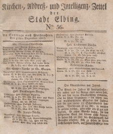 Kirchenzettel der Stadt Elbing, Nr. 56, 30 Dezember 1827