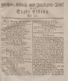 Kirchenzettel der Stadt Elbing, Nr. 37, 24 August 1828