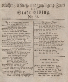 Kirchenzettel der Stadt Elbing, Nr. 53, 14 Dezember 1828