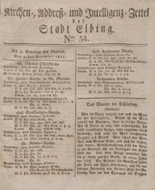 Kirchenzettel der Stadt Elbing, Nr. 54, 21 Dezember 1828