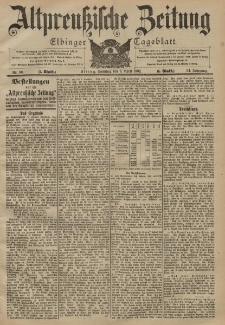 Altpreussische Zeitung, Nr. 80 Sonntag 6 April 1902, 54. Jahrgang