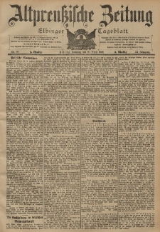 Altpreussische Zeitung, Nr. 92 Sonntag 20 April 1902, 54. Jahrgang