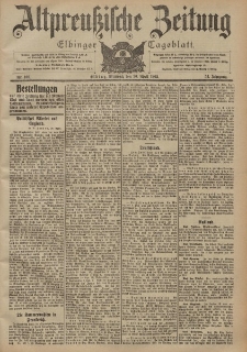 Altpreussische Zeitung, Nr. 100 Mittwoch 30 April 1902, 54. Jahrgang