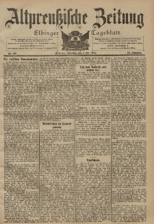 Altpreussische Zeitung, Nr. 105 Dienstag 6 Mai 1902, 54. Jahrgang