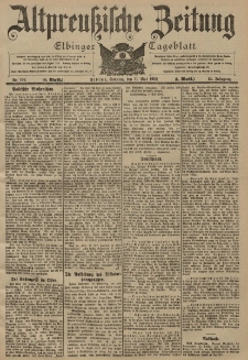 Altpreussische Zeitung, Nr. 109 Sonntag 11 Mai 1902, 54. Jahrgang