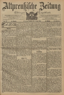 Altpreussische Zeitung, Nr. 115 Sonntag 18 Mai 1902, 54. Jahrgang