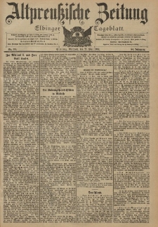 Altpreussische Zeitung, Nr. 116 Mittwoch 21 Mai 1902, 54. Jahrgang