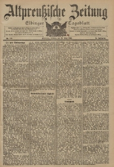 Altpreussische Zeitung, Nr. 118 Freitag 23 Mai 1902, 54. Jahrgang