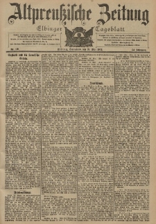 Altpreussische Zeitung, Nr. 119 Sonnabend 24 Mai 1902, 54. Jahrgang