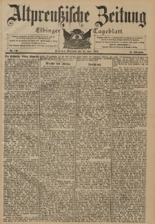 Altpreussische Zeitung, Nr. 146 Mittwoch 25 Juni 1902, 54. Jahrgang