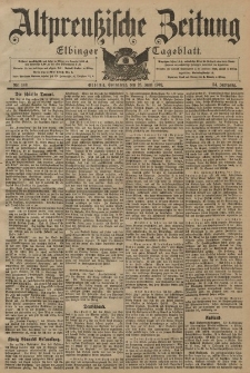 Altpreussische Zeitung, Nr. 149 Sonnabend 28 Juni 1902, 54. Jahrgang