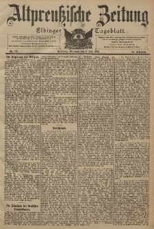 Altpreussische Zeitung, Nr. 152 Mittwoch 2 Juli 1902, 54. Jahrgang