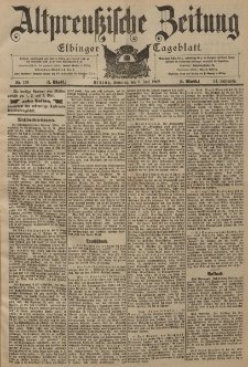 Altpreussische Zeitung, Nr. 156 Sonntag 6 Juli 1902, 54. Jahrgang
