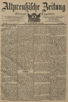 Altpreussische Zeitung, Nr. 158 Mittwoch 9 Juli 1902, 54. Jahrgang