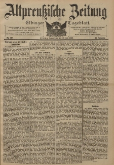 Altpreussische Zeitung, Nr. 159 Donnerstag 10 Juli 1902, 54. Jahrgang