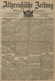 Altpreussische Zeitung, Nr. 160 Freitag 11 Juli 1902, 54. Jahrgang