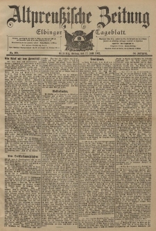 Altpreussische Zeitung, Nr. 166 Freitag 18 Juli 1902, 54. Jahrgang