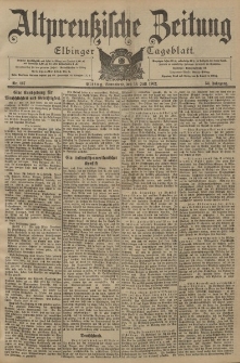 Altpreussische Zeitung, Nr. 167 Sonnabend 19 Juli 1902, 54. Jahrgang
