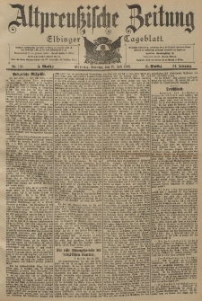 Altpreussische Zeitung, Nr. 168 Sonntag 20 Juli 1902, 54. Jahrgang