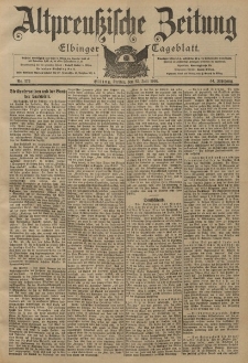 Altpreussische Zeitung, Nr. 172 Freitag 25 Juli 1902, 54. Jahrgang