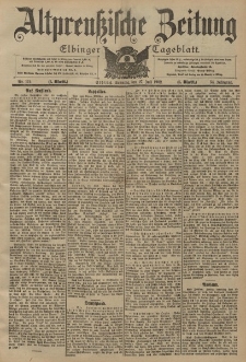 Altpreussische Zeitung, Nr. 174 Sonntag 27 Juli 1902, 54. Jahrgang