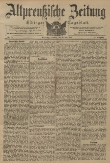 Altpreussische Zeitung, Nr. 175 Dienstag 29 Juli 1902, 54. Jahrgang