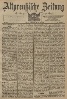 Altpreussische Zeitung, Nr. 177 Donnerstag 31 Juli 1902, 54. Jahrgang