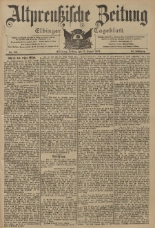 Altpreussische Zeitung, Nr. 190 Freitag 15 August 1902, 54. Jahrgang