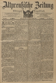 Altpreussische Zeitung, Nr. 192 Sonntag 17 August 1902, 54. Jahrgang