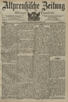 Altpreussische Zeitung, Nr. 207 Donnerstag 4 September 1902, 54. Jahrgang