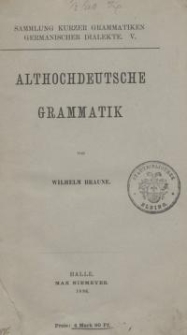 Althochdeutsche Grammatik