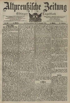 Altpreussische Zeitung, Nr. 229 Dienstag 30 September 1902, 54. Jahrgang