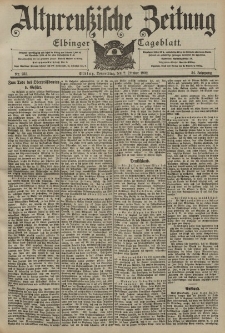 Altpreussische Zeitung, Nr. 231 Donnerstag 2 Oktober 1902, 54. Jahrgang